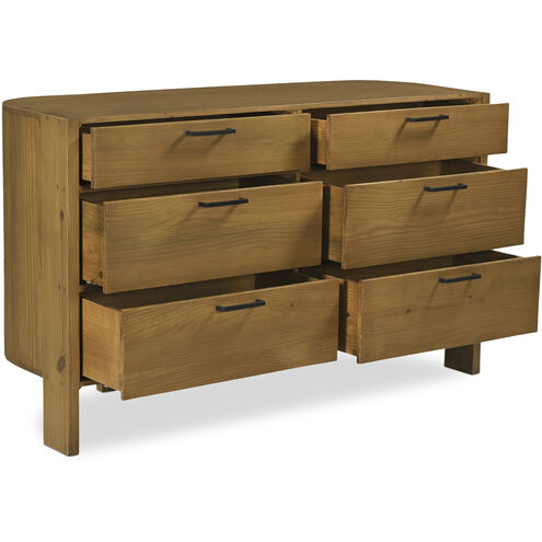 Lachlan Brown Dresser, 6 Drawer